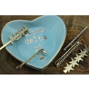 Alpha Delta Pi Jewelry Ceramic Dish